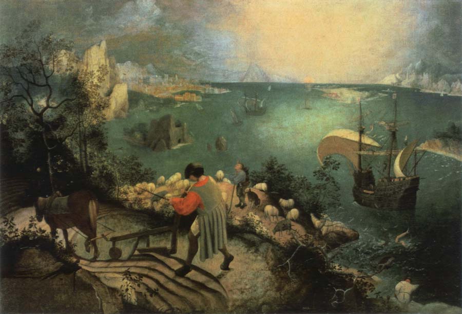 landscape with the fall of lcarus